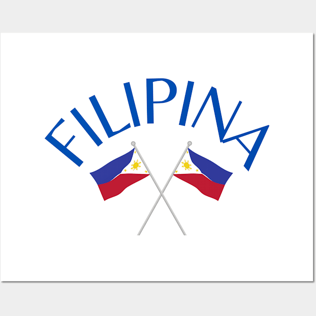 filipina - philippines flags Wall Art by CatheBelan